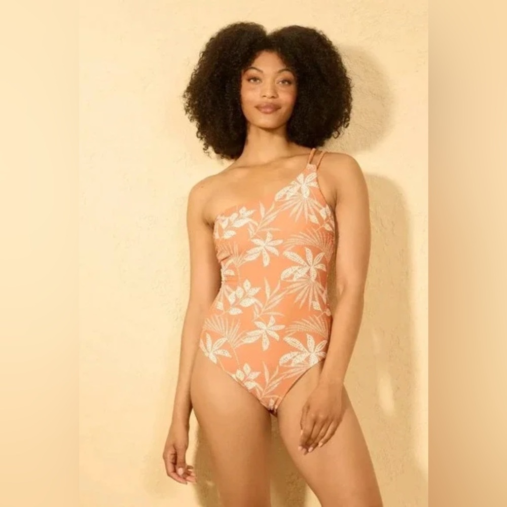 Shade & Shore - Women’s Braided One Shoulder One Piece Swimsuit Swimsuit